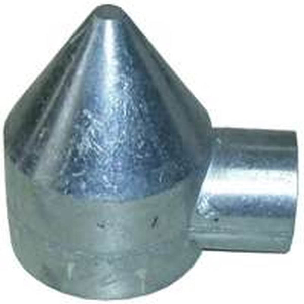 Stephens Pipe & Steel HD42041RP Bullet Cap, 1-Way, Aluminum, For: 1-3/8 in Top Rail and 2-1/2 in Line Post