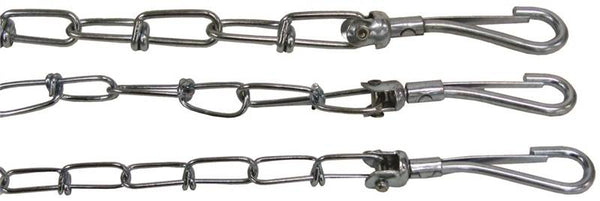 Boss Pet PDQ 27210 Twist Chain with Swivel Snap, 10 ft L Belt/Cable, Steel, For: Large Dogs Up to 35 lb