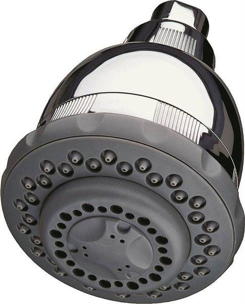 Culligan WSH-C125 Filtered Shower Head, 2 gpm, 1/2 in Connection, IPS, Plastic, Chrome, 12-1/4 in L, 8-1/2 in W