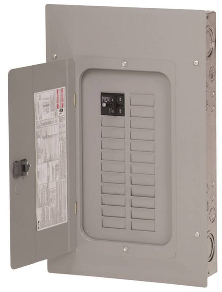 EATON BRP20L125G Load Center, 125 A, 1 -Pole, 20 -Space, 40 -Circuit, Main Lug, NEMA 1 Enclosure, Plug Mounting