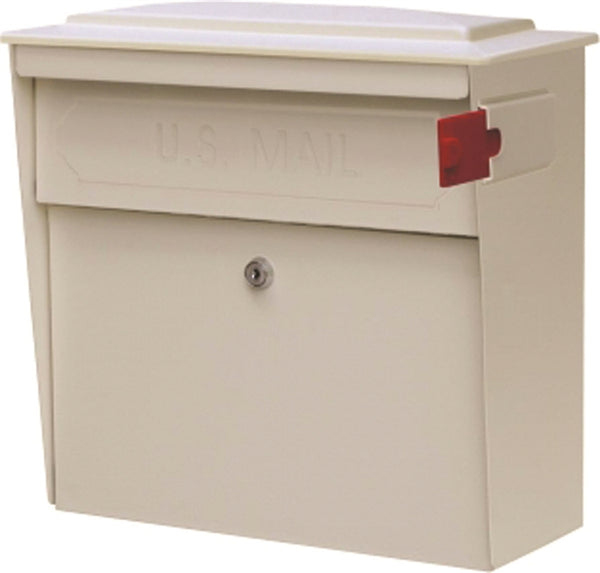 Mail Boss 7173 Mailbox, Steel, Powder-Coated, White, 15-3/4 in W, 7-1/2 in D, 16 in H
