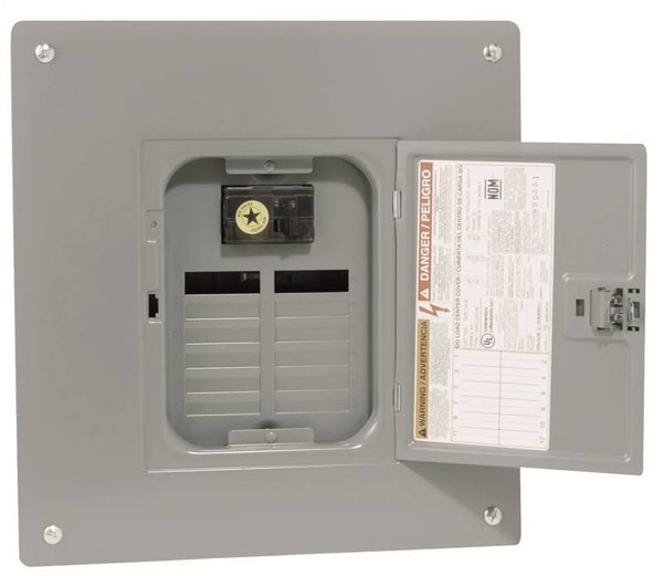 Square D QO112M100C Load Center, 12 -Pole, 100 A, 12 -Space, NEMA 1 Enclosure, Flush, Surface Mounting