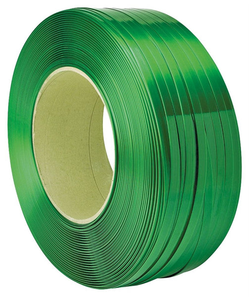 TransTech Signode ST-TPS2X2011 Strapping Coil, 4200 ft L, 5/8 in W, Polyester, Green