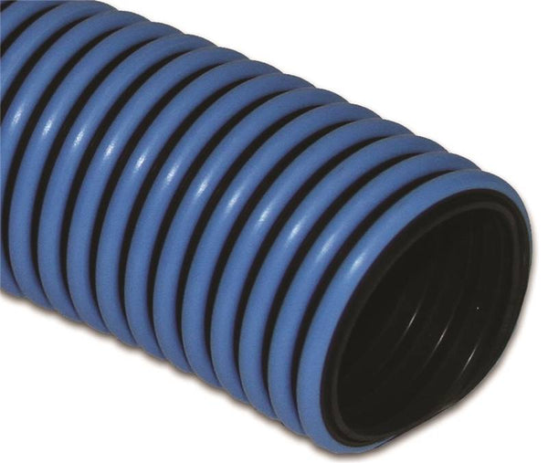 UDP T32005001/RPSP Pool Vacuum Hose, 1-1/4 in ID, 50 ft L, Polyethylene, Black/Blue