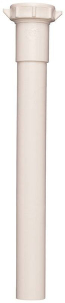 Plumb Pak PP944W Pipe Extension Tube, 1-1/4 x 1-1/4 in, 6 in L, Slip-Joint, Plastic, White