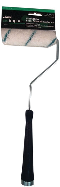 Linzer MT701-11 4 Mini Roller, 3/8 in Nap, Microfiber Cloth Cover, Threaded Handle, 4 in L Roller