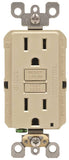 Leviton SmartlockPro M01-GFNT1-03I GFCI Receptacle/Outlet, 125 V, 15 A, NEMA: NEMA 5-15R, Ivory