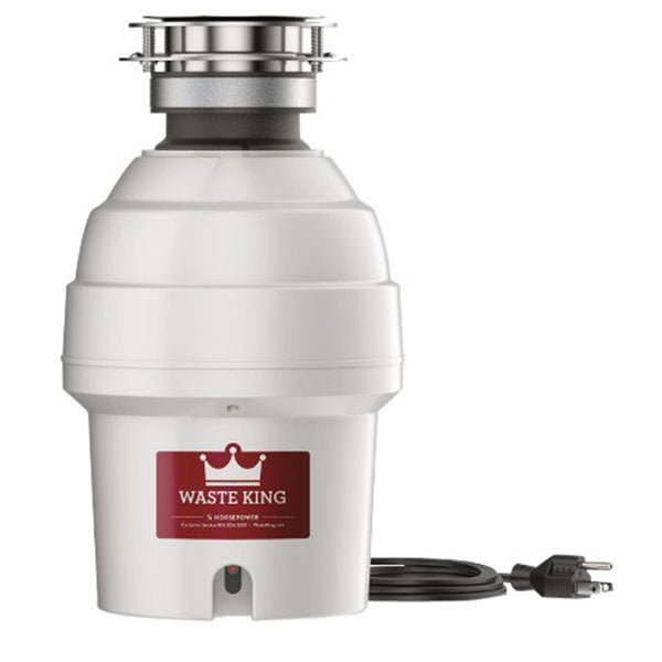 Waste King Legend Series 9950 Domestic Disposer, 3/4 hp Motor, 115 V, Stainless Steel