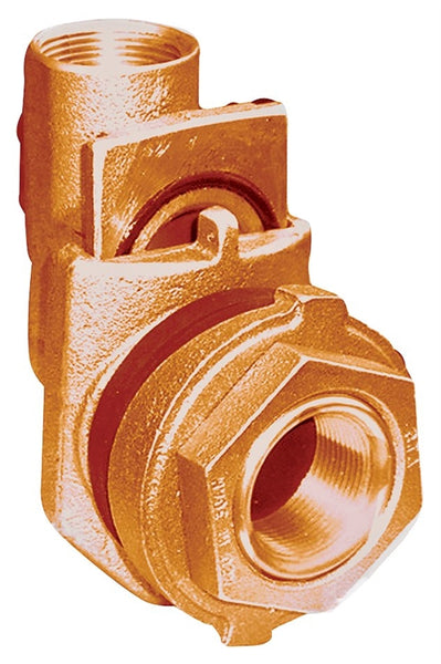 Simmons 1822SB Pitless Adapter, 1-1/4 in, Silicone Bronze