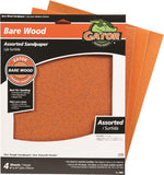 Gator 4461 Sanding Sheet, 11 in L, 9 in W, Garnet Abrasive, Paper Backing