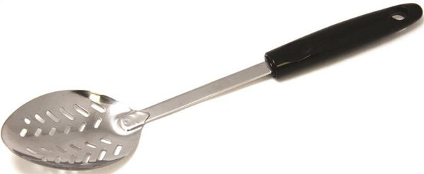 CHEF CRAFT 12931 Spoon, 12 in OAL, Stainless Steel, Black, Chrome
