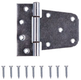 ProSource LR-181-PS Gate Hinge, Steel, Zinc, Fixed Pin, 180 deg Range of Motion, 46 (Pair) lb