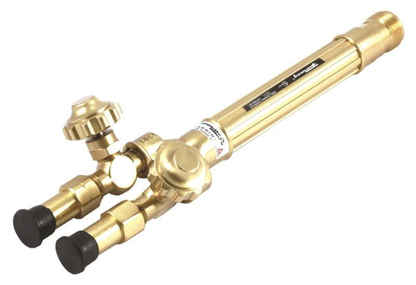 Forney 87102 Torch Handle, Compatible, Heavy Duty, Oxy-Acetylene, Tough Extruded Brass, For: Forney 01711 Torch Kit