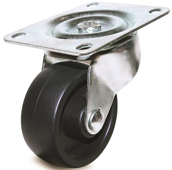 DH CASTERS C-GD30PS Swivel Caster, 3 in Dia Wheel, 1-1/4 in W Wheel, Plastic Wheel, 220 lb