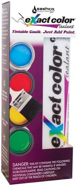 eXact Color 12010 Caulk Kit, White, -30 to 250 deg F, 9.5 oz Cartridge
