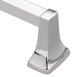 Moen 2218 Towel Bar, 18 in L Rod, Aluminum, Chrome, Surface Mounting