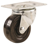 Shepherd Hardware 9787 Swivel Caster, 5 in Dia Wheel, 1-1/4 in W Wheel, Rubber Wheel, 200 lb