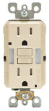 Leviton R96-GFNL1-00T GFCI Duplex Receptacle with Guide Light, 2 -Pole, 15 A, 125 V, Back, Side Wiring, NEMA: 5-15R