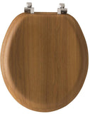 BEMIS Natural Reflections Series 19601CP378 Toilet Seat, Elongated, Wood Veneer, Natural Oak