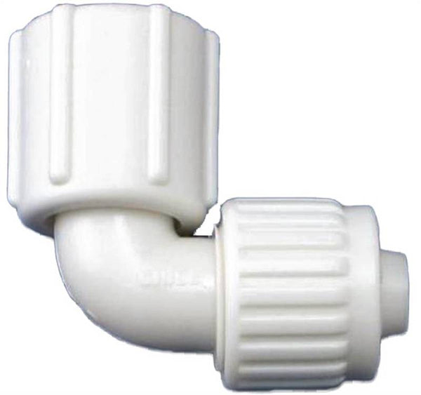 Flair-It PEXLOCK 16816 Pipe Elbow, 1/2 in, FPT, 90 deg Angle