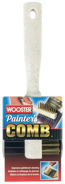 WOOSTER Painter's Comb 1832 Brush Comb, 1 in L Trim, Brass Trim, Polypropylene Handle