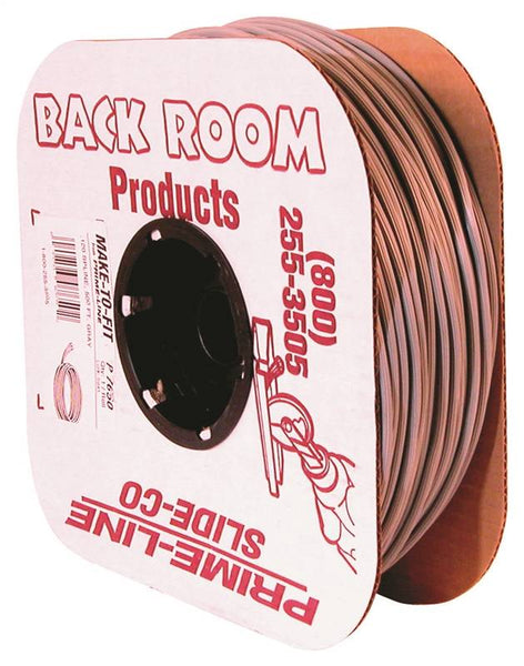 Make-2-Fit P 7709 Screen Retainer Spline, 0.250 in D, 250 ft L, Vinyl, Gray, Round