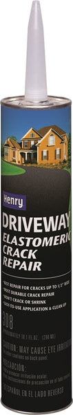 Henry HE308 Series HE308004 Driveway Crack Repair, Liquid, Black, Slight, 10.1 oz Cartridge