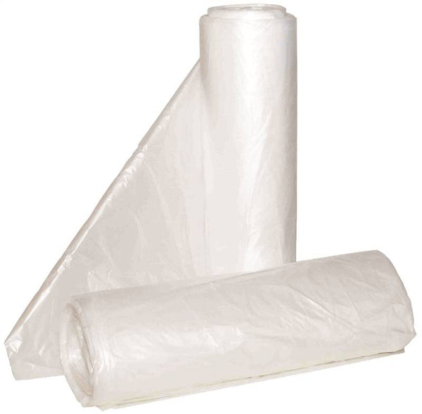 ALUF PLASTICS Hi-Lene HCR-303710C Anti-Microbial Can Liner, 30 x 37 in, 20 to 30 gal Capacity, HDPE, Clear