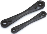 Crescent CX6DBS2 Wrench Set, 2-Piece, Black, Specifications: SAE Measurement