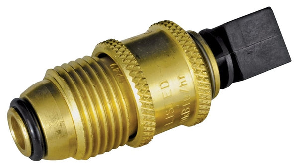 Mr. Heater F276334 Adapter, Quick Connect x Excess Flow Soft Nose, Brass, Gold