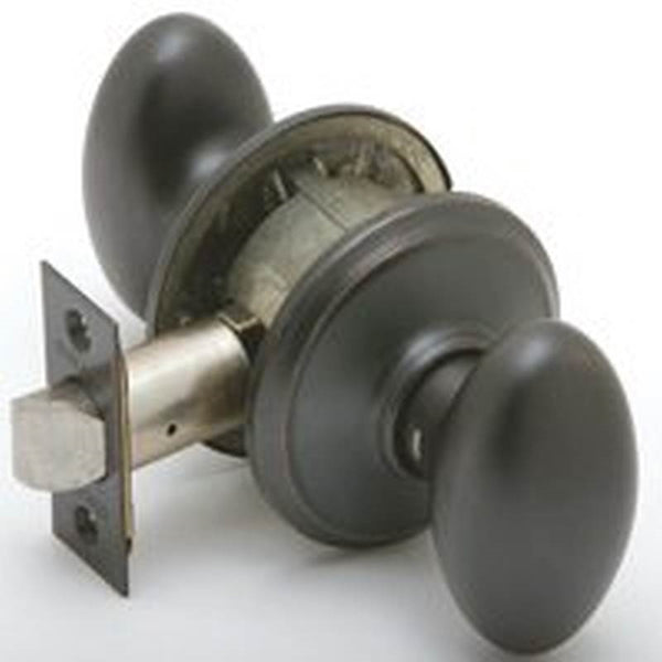 Schlage Siena Series F10VSIE716 Passage Door Knob, Aged Bronze