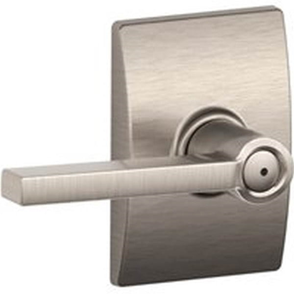 Schlage Latitude Series F40VLAT619CEN Privacy Lever, Satin Nickel