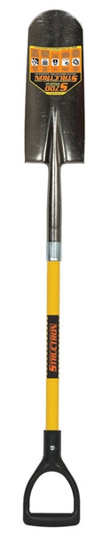 Structron S700 SpringFlex 49737 Drain Spade Shovel, 6 in W Blade, Spring Steel Blade, Fiberglass Handle, D-Shaped Handle