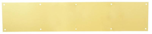 Schlage C8400B3-6X30 Kick Plate, 30 in L, 6 in W, Solid Brass