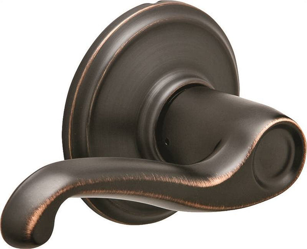 Schlage Flair Series F10V FLA 716 Passage Lever, Zinc, Aged Bronze