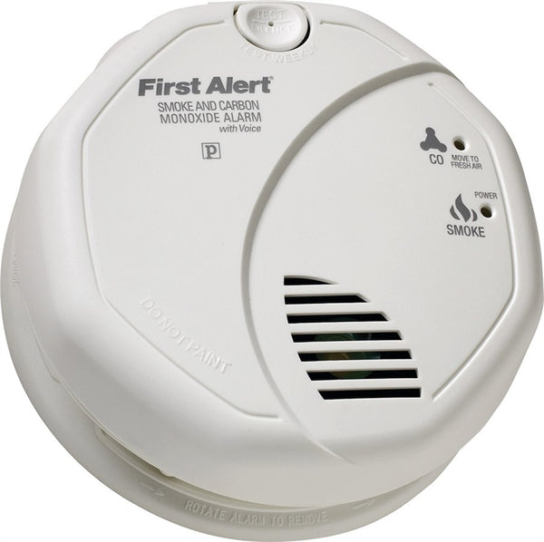 FIRST ALERT SC7010BV Carbon Monoxide Alarm, 10 ft, 85 dB, Alarm: Audible, Electrochemical, Photoelectric Sensor