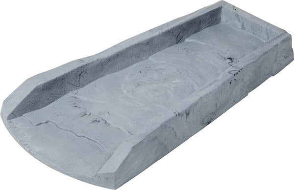 Amerimax 3004-12/3014-12 Splash Block, 24 in L, 11-1/2 in W, Polypropylene, Slate Gray