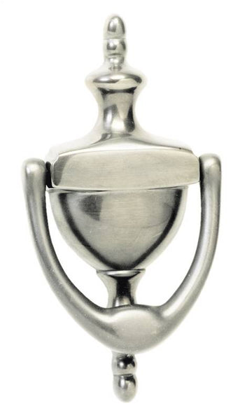 Schlage CP2-3125-619 Door Knocker, Solid Brass, Satin Nickel, 3-15/16 in Mounting Hole