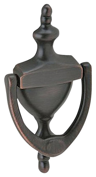 Schlage SC2-3125-716 Door Knocker, Solid Brass, Aged Bronze, 3-15/16 in Mounting Hole