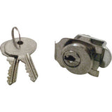 Defender Security S 4130 Mailbox Lock, Tumbler Lock, Keyed Key, Steel, Nickel