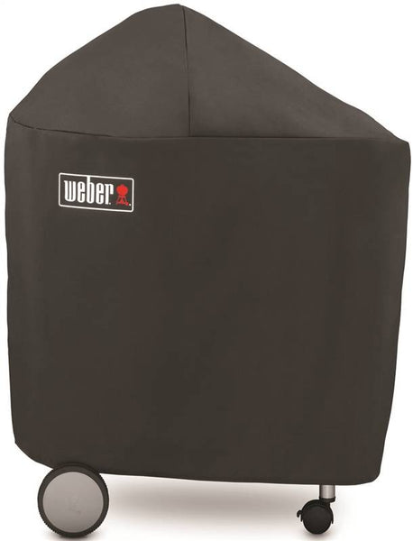 Weber 7151 Grill Cover, 25 in W, 40 in H, Polyester, Black