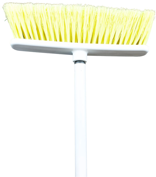 Chickasaw #21 Household Broom, 10 in Sweep Face, Fiber Bristle, Yellow Bristle, Metal Handle