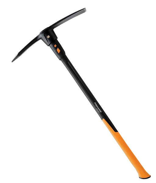 FISKARS 751210-1001 Pick, Steel Blade, Fiberglass Handle, Long Handle, 36 in L Handle