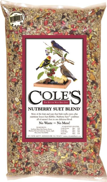 Cole's Nutberry Suet Blend NB05 Blended Bird Seed, 5 lb Bag