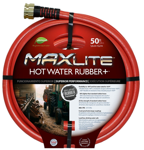 Hose Hot Water Rubber 5/8x50ft