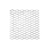 Stanley Hardware 4075BC Series N301-598 Expanded Grid Sheet, 13 Thick Material, 12 in W, 12 in L, Steel, Plain