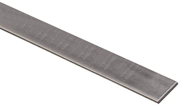 Stanley Hardware 4015BC Series N180-026 Solid Flat, 1 in W, 48 in L, 0.12 in Thick, Galvanized Steel, G40 Grade