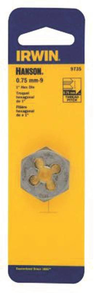 IRWIN 9733 Metric Die, M8-1 Thread, Fine Thread, Right Hand Thread, HCS