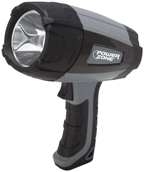 PowerZone 18102203 Handheld Spot Light, 1.5 (For Batteries) V, 1-Lamp, 100 Lumens, ABS Fixture, Black & Gray Fixture
