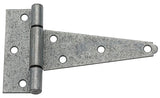 National Hardware N129-395 T-Hinge, 5 in H Frame Leaf, Steel, Galvanized, 48 lb